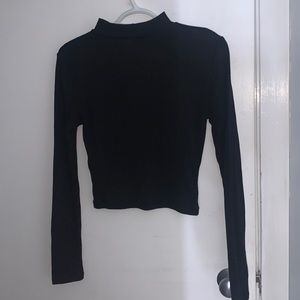 High neck long sleeve